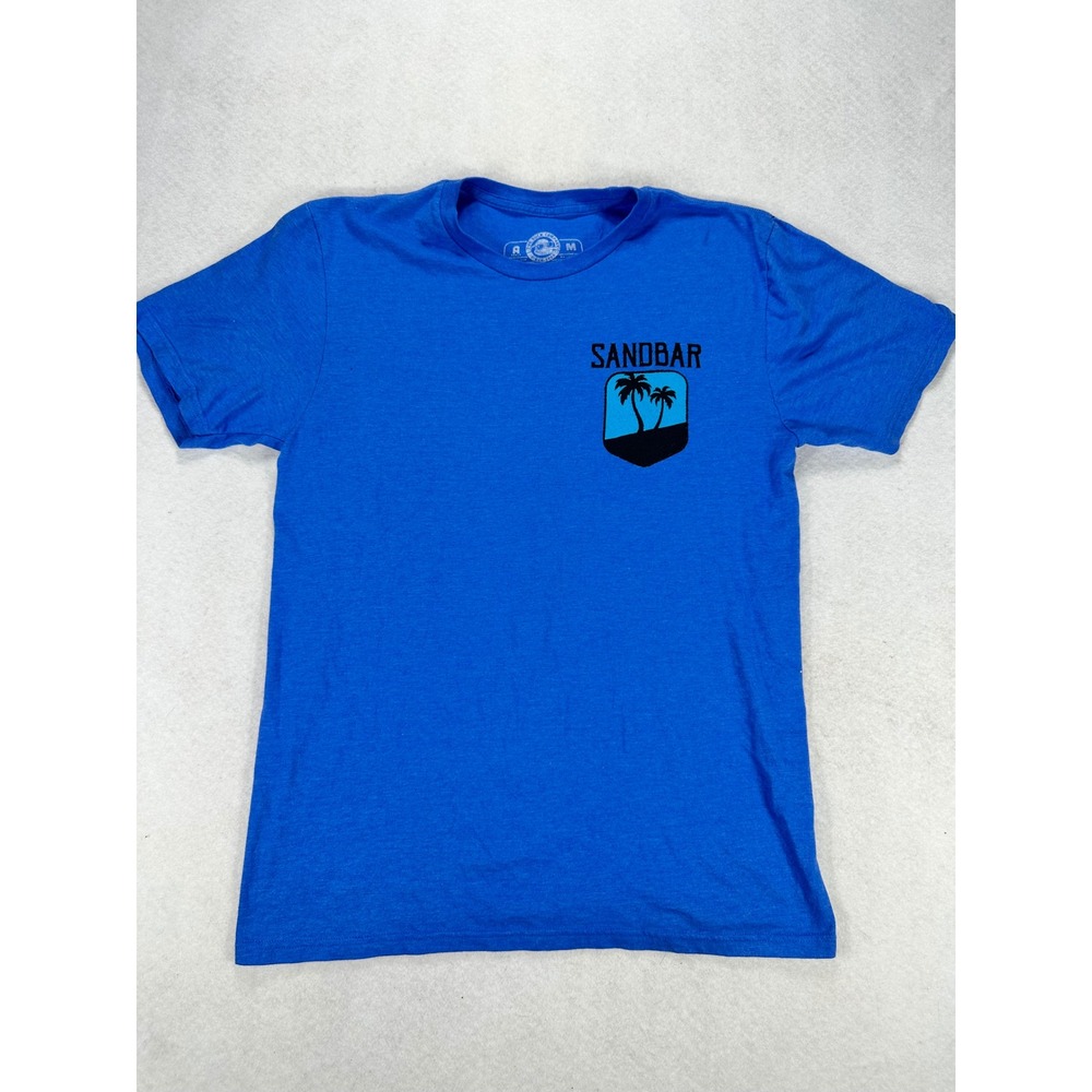 The Duck Company Sandbar Anna Maria Island T-Shirt Mens Medium Blue Graphic Tee